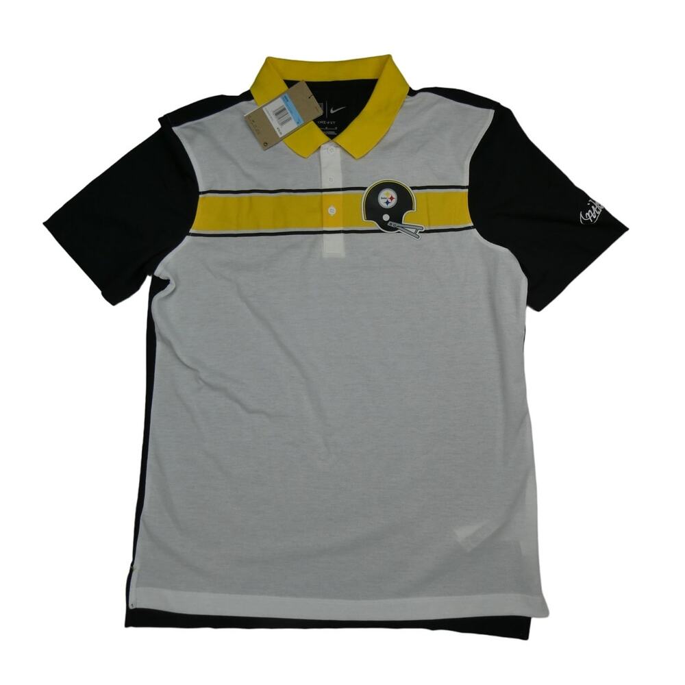 NEW Nike Pittsburgh Steelers polo shirt, size: medium